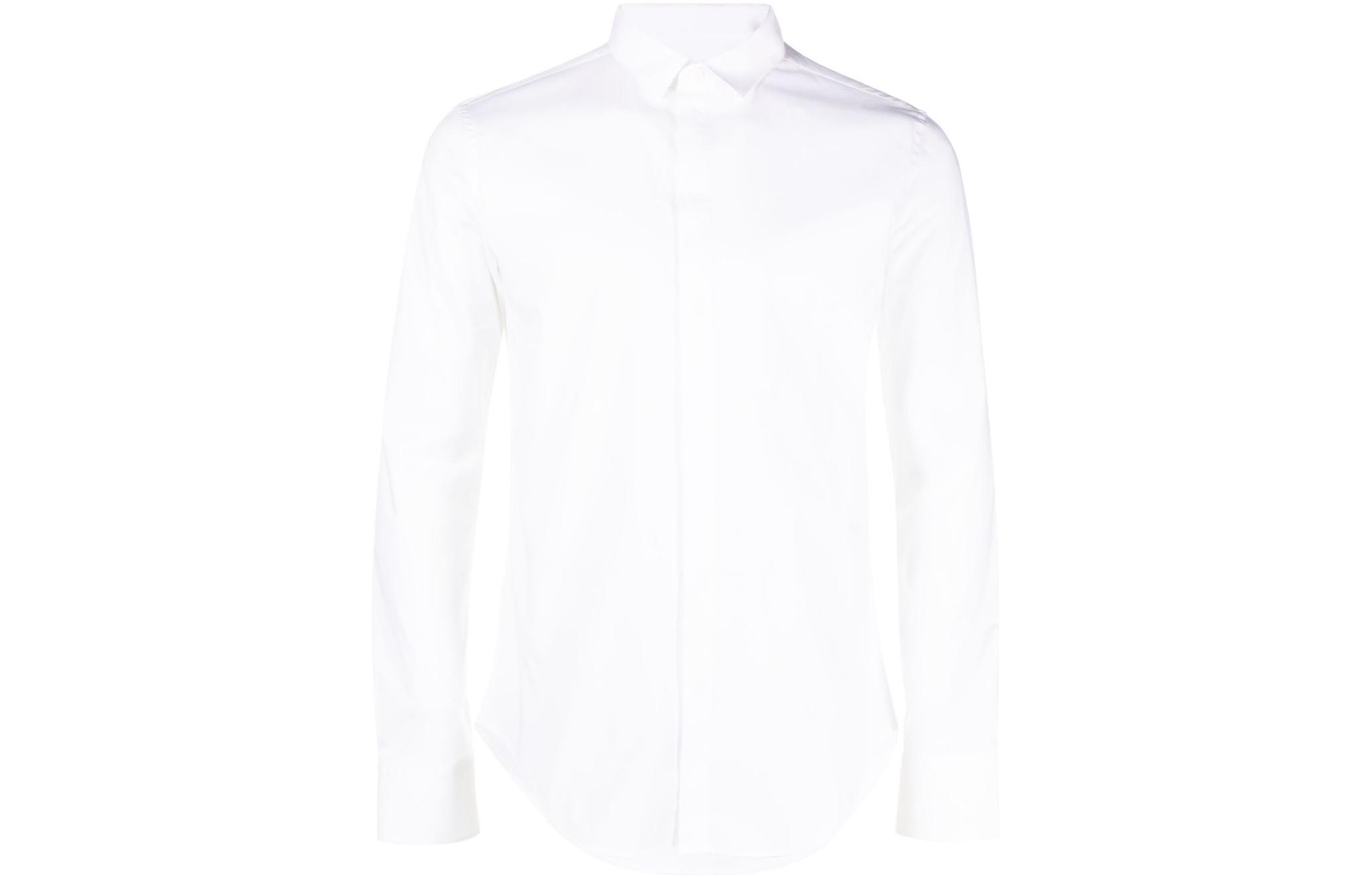 Order Camisa Blanca Lisa con Botones EMPORIO ARMANI FW23. 01CC20-01C68-100