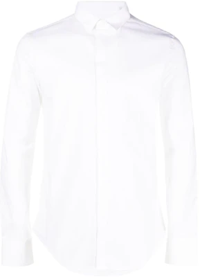 Camisa Blanca Lisa con Botones EMPORIO ARMANI FW23. 01CC20-01C68-100 Order Camisa Blanca Lisa con Botones EMPORIO ARMANI FW23. 01CC20-01C68-100