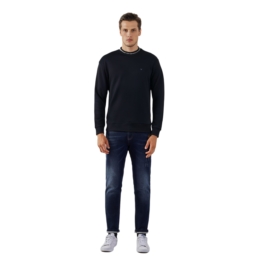 Emporio Armani FW23 Black Logo Print Crewneck Long Sleeve Sweatshirt 6R1MF2-1JHSZ-00A7 圖 3