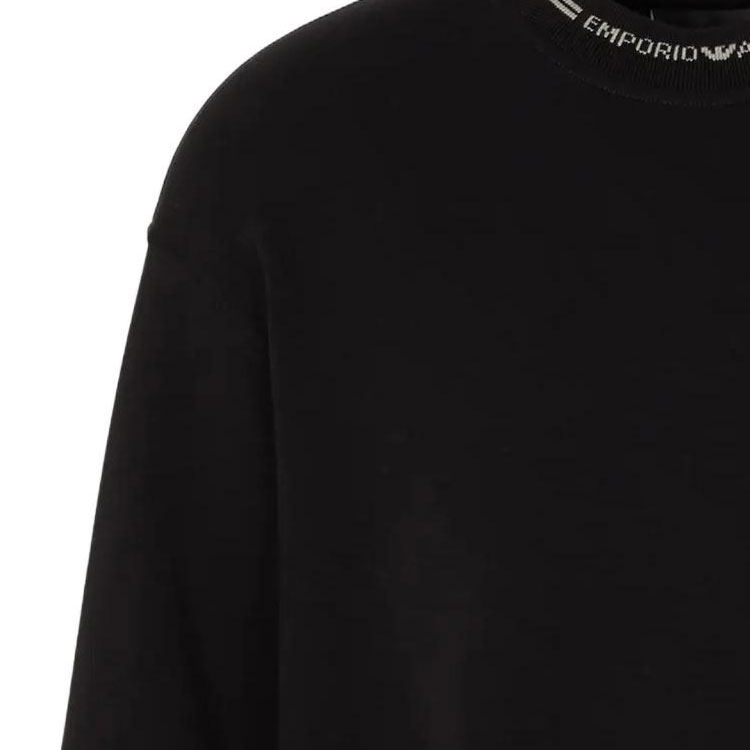 Emporio Armani FW23 Black Logo Print Crewneck Long Sleeve Sweatshirt 6R1MF2-1JHSZ-00A7 圖 4