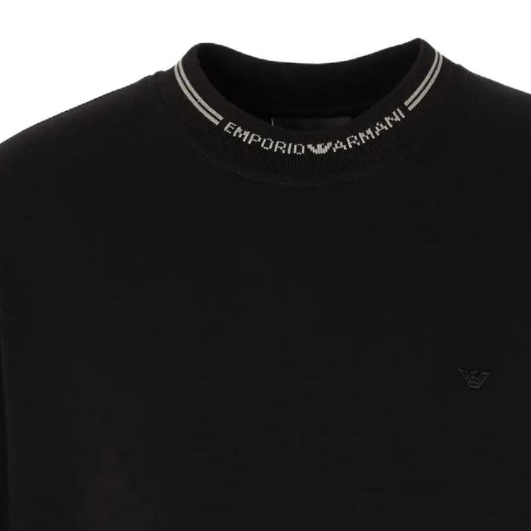 Emporio Armani FW23 Black Logo Print Crewneck Long Sleeve Sweatshirt 6R1MF2-1JHSZ-00A7 圖 5
