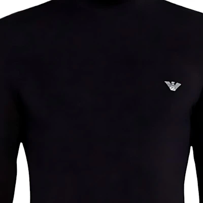 Emporio Armani FW23 黑色高领长袖Logo印花卫衣 112009-3F511-00020 Purchase Emporio Armani FW23 黑色高领长袖Logo印花卫衣 112009-3F511-00020