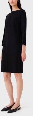 EMPORIO ARMANI FW23 Vestido Negro Casual con Cremallera y Mangas Largas. H4NA1G-2NWAZ-0999 Lookbook EMPORIO ARMANI FW23 Vestido Negro Casual con Cremallera y Mangas Largas. H4NA1G-2NWAZ-0999