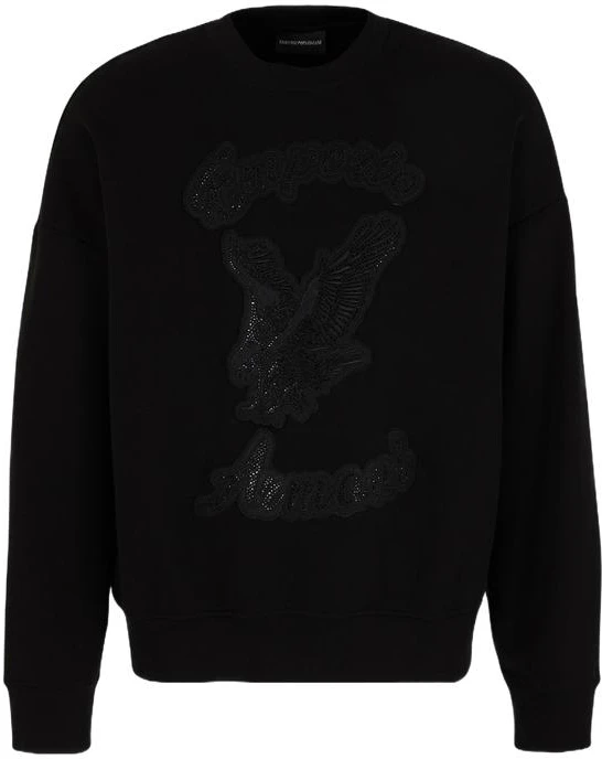 emporio-armani-fw-23-black-rhinestone-logo-crewneck-sweatshirt-3-d1-mdu-1-jhsz-0999