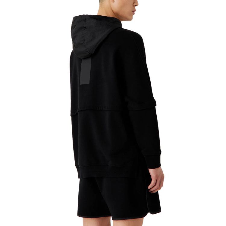Emporio Armani FW23 Black Solid Knit Zip-Up Hoodie 6R1MBV-1JWPZ-10999 圖 5