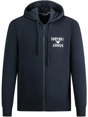 Emporio Armani FW23 黑色拉鏈連帽衫帶標誌印花 111784-3F571-00020 Order Emporio Armani FW23 黑色拉鏈連帽衫帶標誌印花 111784-3F571-00020