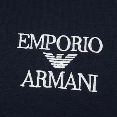 Emporio Armani FW23 黑色拉鏈連帽衫帶標誌印花 111784-3F571-00020 Cheap Emporio Armani FW23 黑色拉鏈連帽衫帶標誌印花 111784-3F571-00020