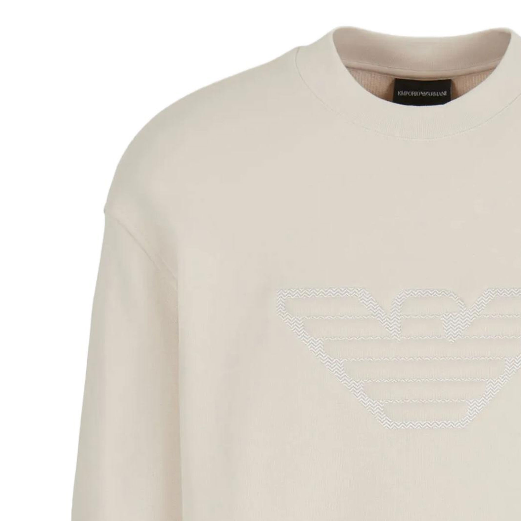 Purchase Jersey de Punto Cuello Redondo EMPORIO ARMANI FW23 Marrón Claro. 6R1MG5-1JWPZ-01L7