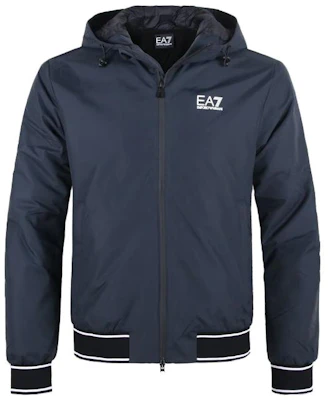 EMPORIO ARMANI FW23 EA7 標誌印花黑色男士休閒外套 6RPB08-PN27Z-1200 4