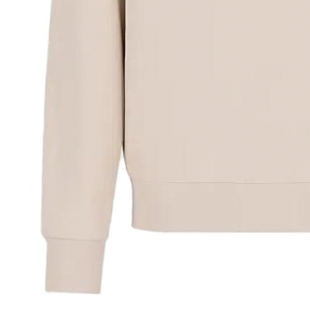 Cheap Emporio Armani FW23 EA7標誌印花男士圓領長袖上衣 淺卡其色。 6RPM60-PJ05Z-1716