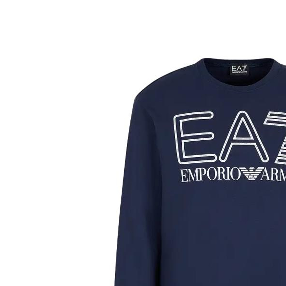 Emporio Armani FW23 EA7 Navy Blue Logo Print Crewneck Sweatshirt 6RPM08-PJSHZ-1554 圖 4