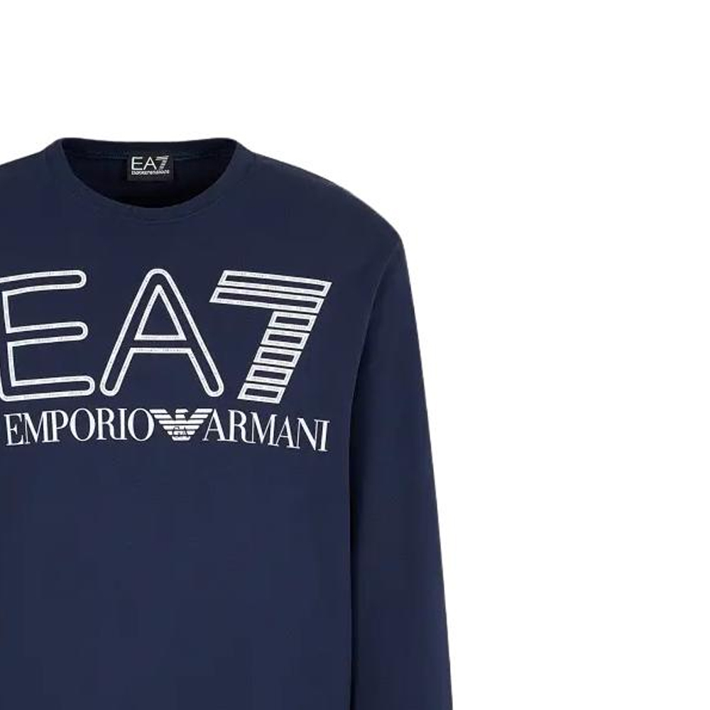 Emporio Armani FW23 EA7 Navy Blue Logo Print Crewneck Sweatshirt 6RPM08-PJSHZ-1554 圖 7