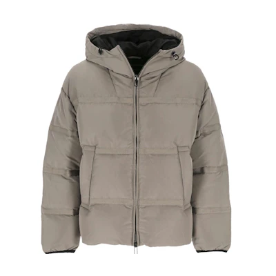 Emporio Armani FW23 Gray Solid Zip-Up Hoodie Jacket 6R1B90-1NCFZ-0643