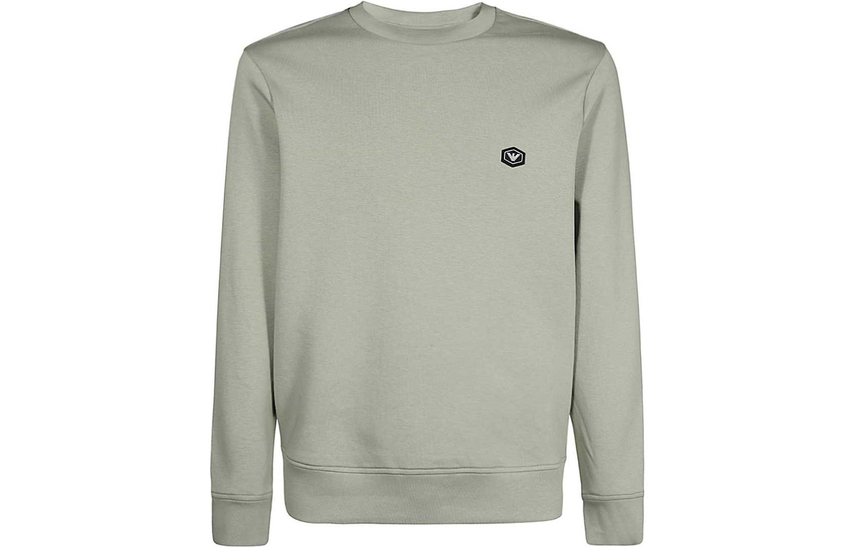 Emporio Armani FW23 Green Crewneck Slim Fit Long Sleeve Sweatshirt 8N1MD1-1JHSZ-0606