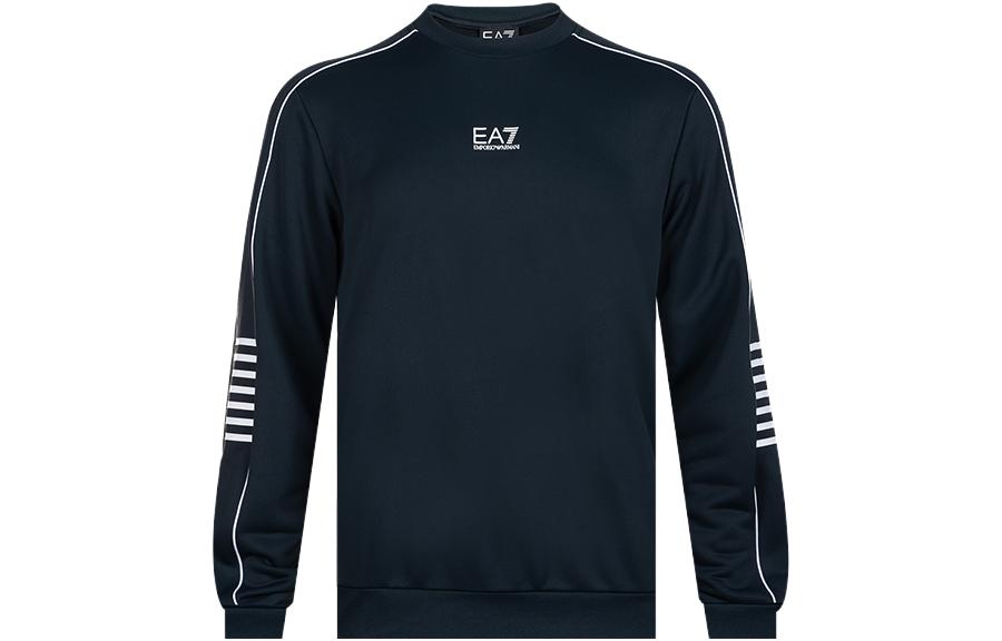 Emporio Armani FW23 Grey Pullover Sweatshirt with Stripe Letter Print 6RPM05-PJ16Z-1578 圖 2