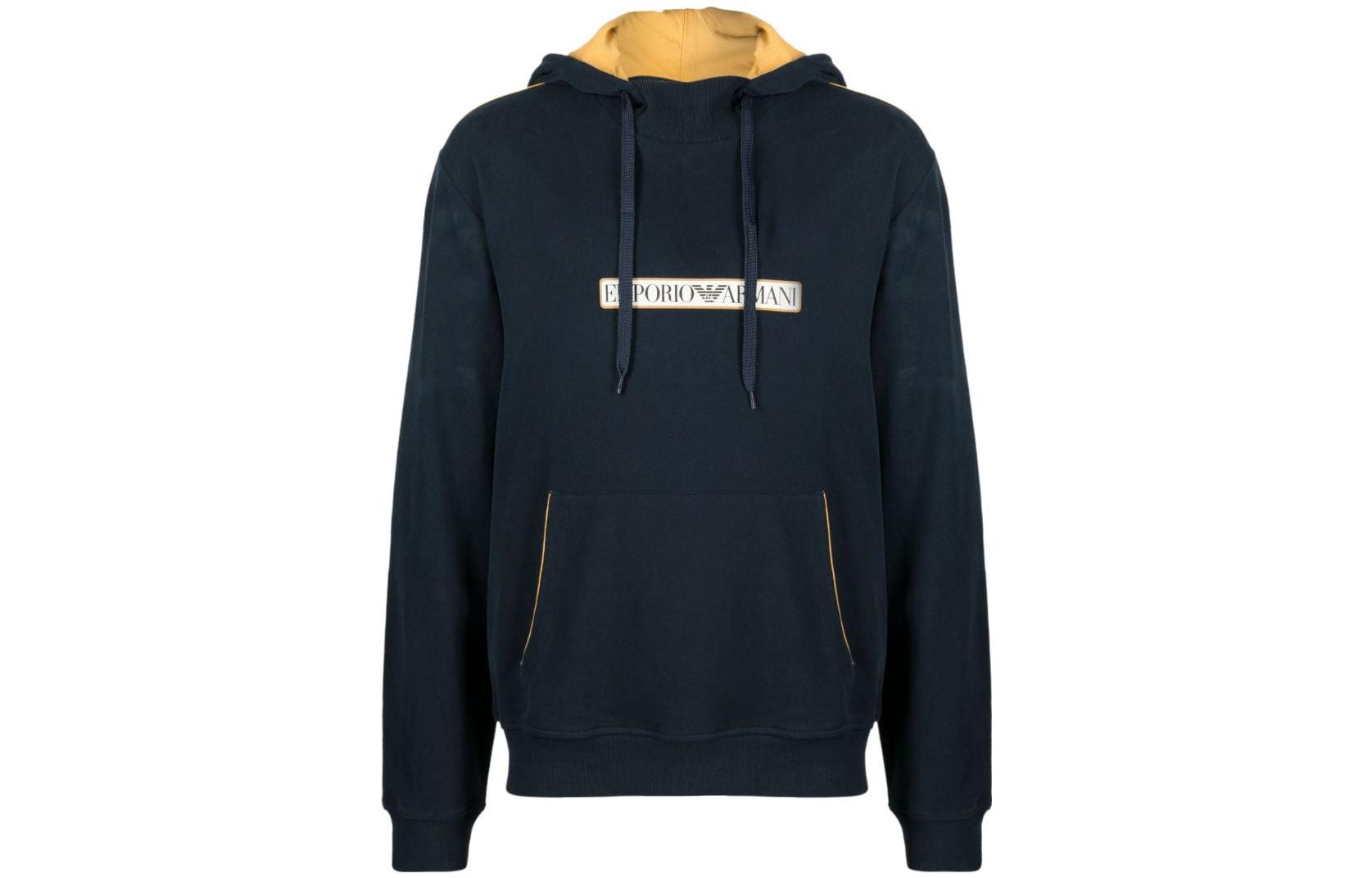 Emporio Armani FW23 Hoodie with Letter Logo Pullover Design 112052-3F573-00135