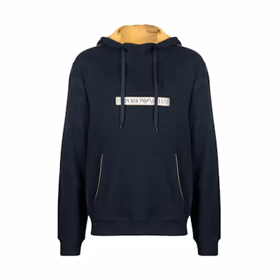 Emporio Armani FW23 Hoodie with Letter Logo Pullover Design 112052-3F573-00135