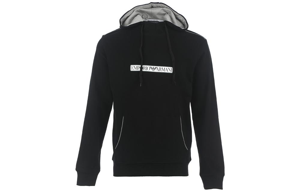 Cheap Hoodie Emporio Armani FW23 dengan Logo Huruf dan Rekaan Pullover 112052-3F573-00135
