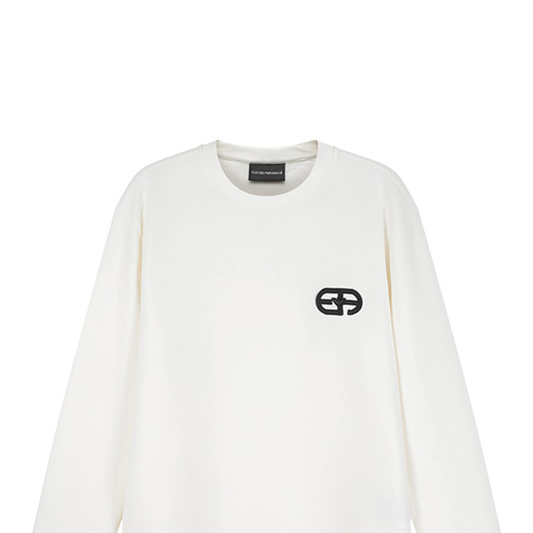 Purchase Emporio Armani FW23 男士米白色標誌套頭衫 8N1ML7-1JHSZ-0101