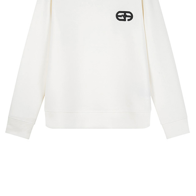 Cheap Emporio Armani FW23 男士米白色標誌套頭衫 8N1ML7-1JHSZ-0101