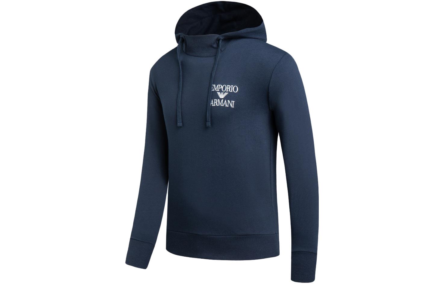 Emporio Armani FW23 Logo Print Drawstring Hoodie Long Sleeve Sweatshirt 112052-3F571-00135 圖 4