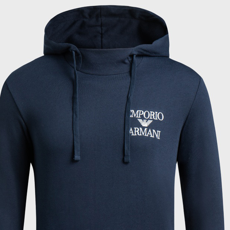 Emporio Armani FW23 Logo Print Drawstring Hoodie Long Sleeve Sweatshirt 112052-3F571-00135 圖 8