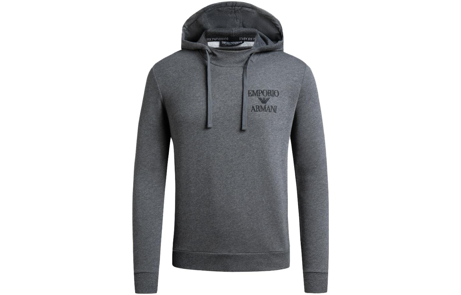 Emporio Armani FW23 Logo Print Drawstring Hoodie Long Sleeve Sweatshirt 112052-3F571-00135 圖 9