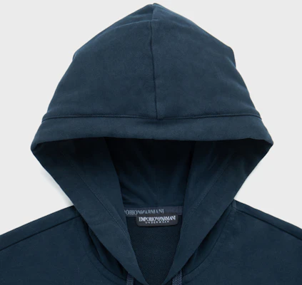 Emporio Armani FW23 Jaket Hoodie Zip-Up Logo Cetakan 112053-3F573-00135 3