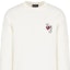 Details for EMPORIO ARMANI 2023秋冬爱心标志宽松版圆领卫衣 白色 6R1MF3-1JHSZ-0101