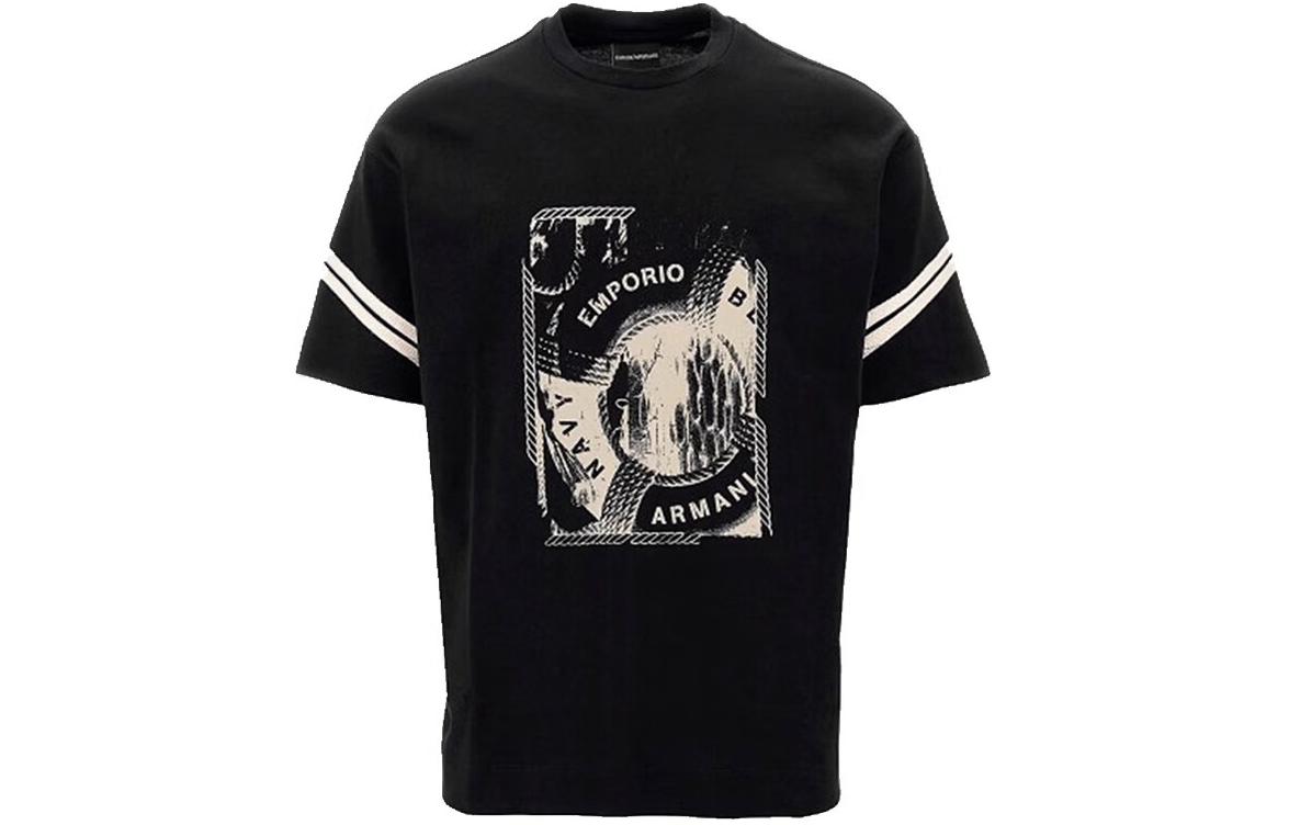 Order EMPORIO ARMANI FW23 圖案印花短袖圓領T恤 6R1TA7-1JWZZ-00B8