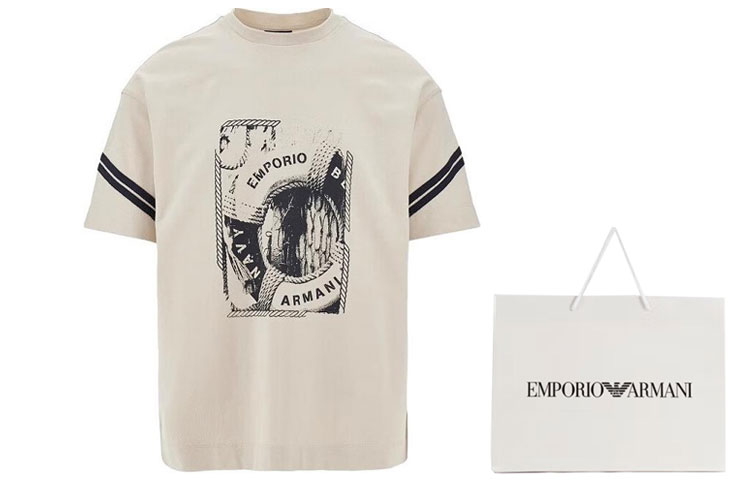 Sizing EMPORIO ARMANI FW23 圖案印花短袖圓領T恤 6R1TA7-1JWZZ-00B8