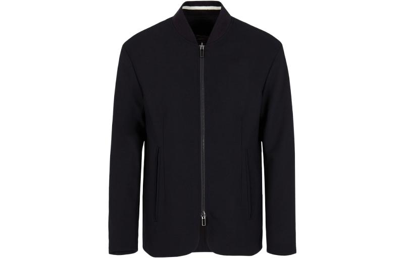 Emporio Armani FW23 Reversible Solid Color Zip-Up Jacket 6R1G74-1NFVZ-0920