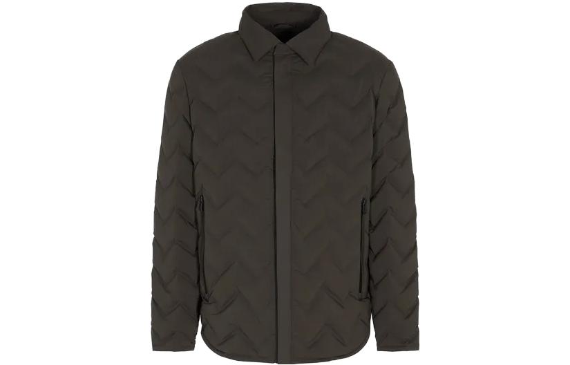 Emporio Armani FW23 Slim Fit Solid Long Sleeve Jacket Army Green 6R1B851-NFGZ1-0583