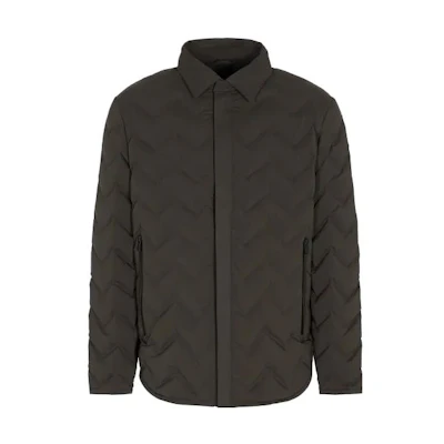 Emporio Armani FW23 Slim Fit Solid Long Sleeve Jacket Army Green 6R1B851-NFGZ1-0583