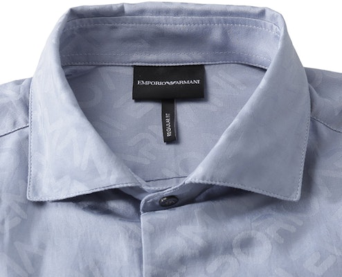 EMPORIO ARMANI Baju Lengan Panjang Lelaki Haze Biru FW23. 3R1C86-1K0DZ-F752 Sizing EMPORIO ARMANI Baju Lengan Panjang Lelaki Haze Biru FW23. 3R1C86-1K0DZ-F752