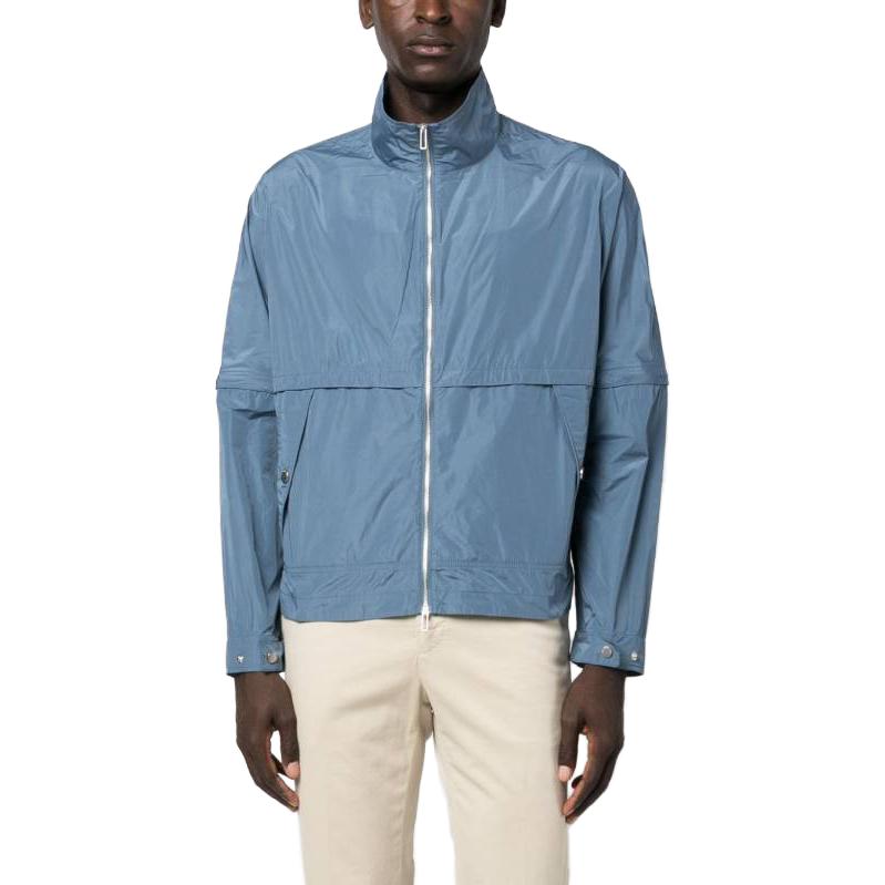 EMPORIO ARMANI FW23 Solid Color Zip-Up Jacket for Men - Blue 6R1BZ0-1NAVZ-09B2 圖 3