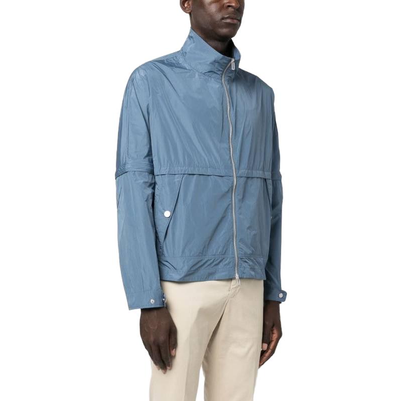 EMPORIO ARMANI FW23 Solid Color Zip-Up Jacket for Men - Blue 6R1BZ0-1NAVZ-09B2 圖 5