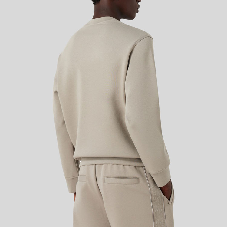 Emporio Armani FW23 Solid Logo Embroidered Casual Sweatshirt Gray-Green 6R1ME7-1JHSZ-0643 圖 6