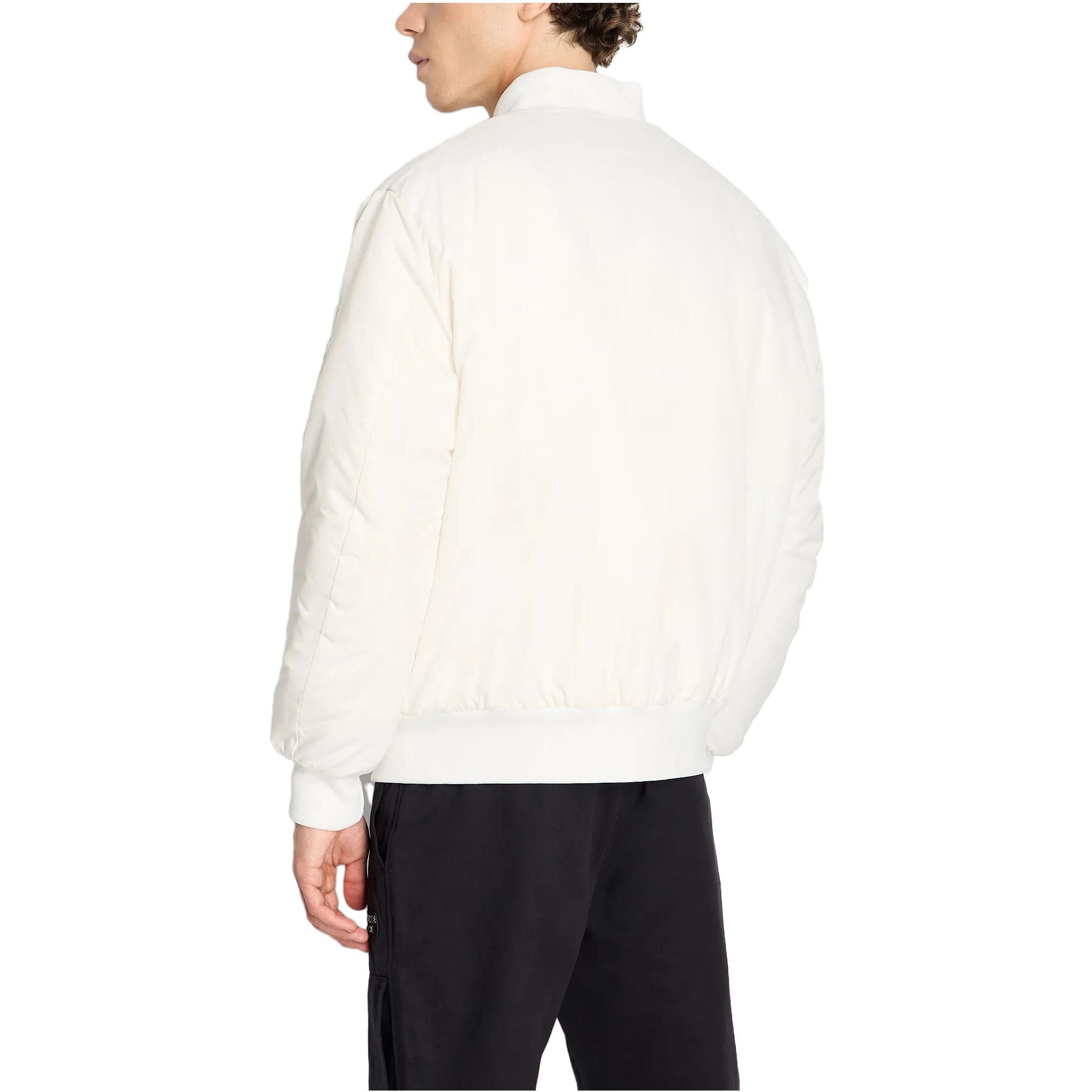 Purchase 安普里奧·阿曼尼 FW23 白色棒球領拉鍊外套 6RZB12-ZNJ7Z-116L