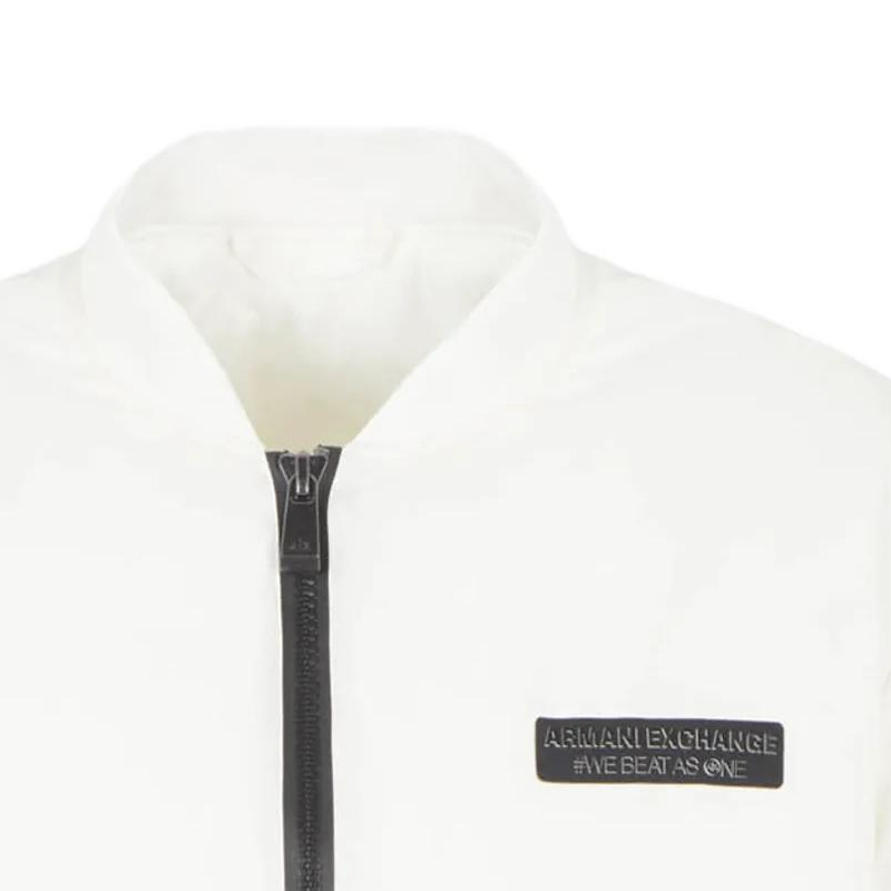 Sizing 安普里奧·阿曼尼 FW23 白色棒球領拉鍊外套 6RZB12-ZNJ7Z-116L