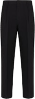 EMPORIO ARMANI FW24 Black Elastic Pleated Zip Casual Pants 6D1PH9-1NSCZ-0999 EMPORIO ARMANI FW24 Black Elastic Pleated Zip Casual Pants 6D1PH9-1NSCZ-0999