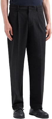 EMPORIO ARMANI FW24 黑色弹力褶皱拉链休闲裤 6D1PH9-1NSCZ-0999 Shop EMPORIO ARMANI FW24 黑色弹力褶皱拉链休闲裤 6D1PH9-1NSCZ-0999