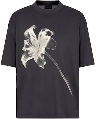 エンポリオアルマーニ FW24 ブラック フローラルプリント クルーネックTシャツ EM00146-0AF1001-7U8168 Buy エンポリオアルマーニ FW24 ブラック フローラルプリント クルーネックTシャツ EM00146-0AF1001-7U8168