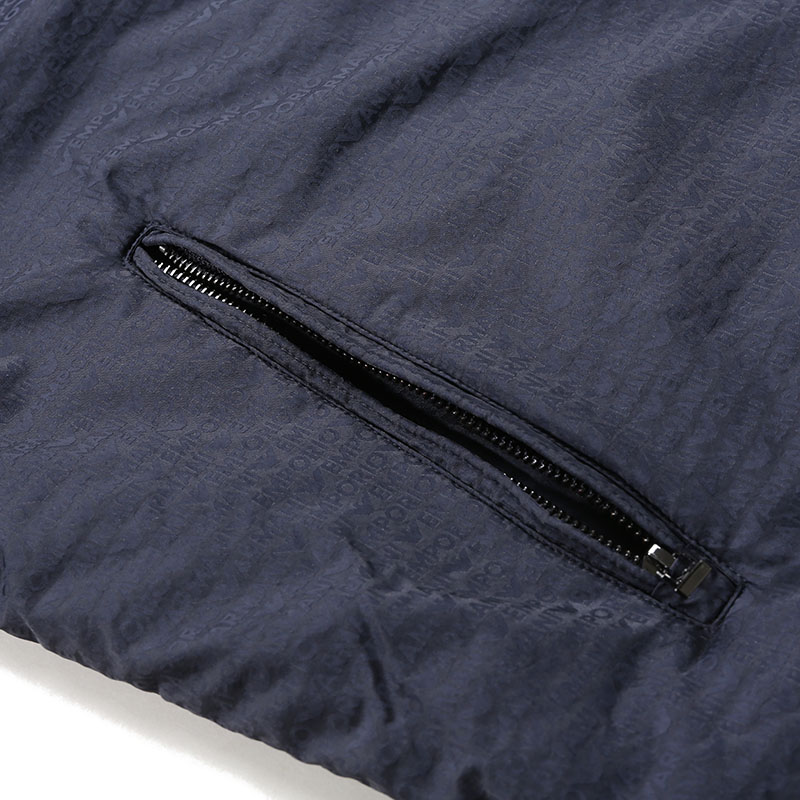 Details for エンポリオ アルマーニ FW24 ネイビーブルー ロゴ入り軽量ジップフーディージャケット 6D1B64-1NNXZ-0920