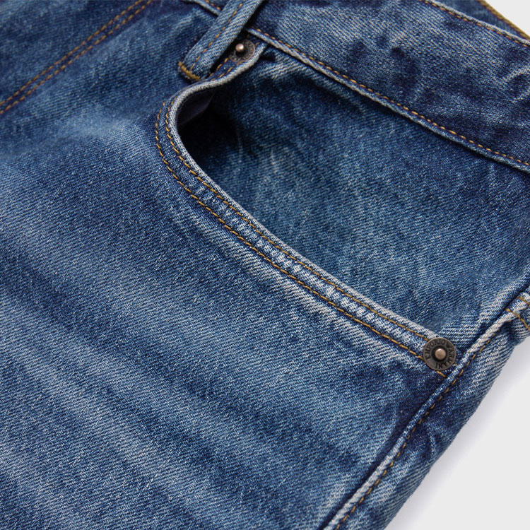 Sizing Emporio Armani FW24 修身中腰標誌補丁牛仔褲 - 藍色 6D1J06-1D67Z-0942