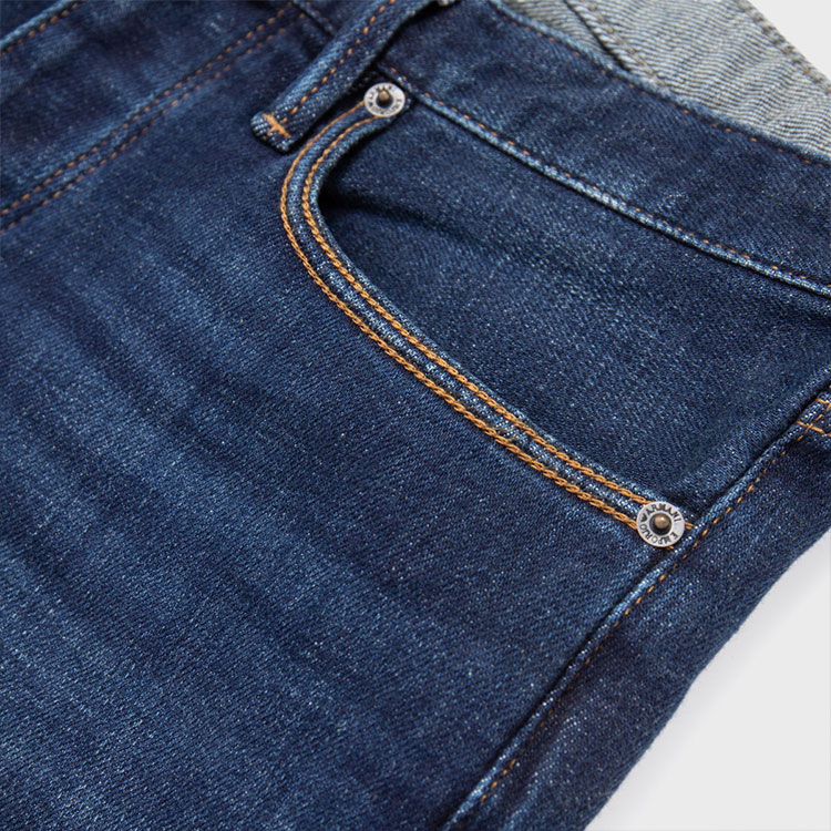 EMPORIO ARMANI FW24 Logo Patch Mid-Waist Straight Fit Jeans Men Blue 6D1J75-1D87Z-0942 圖 6