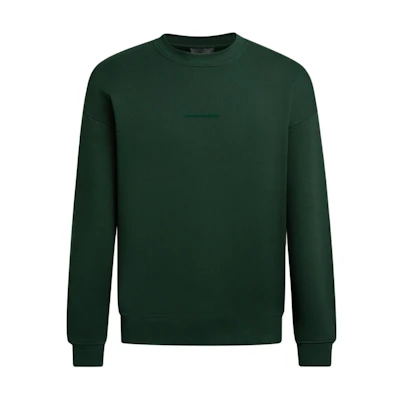 EMPORIO ARMANI FW24 Logo Print Crewneck Long Sleeve Sweatshirt Green . 6D1M95-1JTAZ-0565