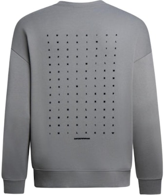 Emporio Armani FW24 灰色男士標誌印花長袖圓領衫。 6D1M95-1JTAZ-06K3 Lookbook Emporio Armani FW24 灰色男士標誌印花長袖圓領衫。 6D1M95-1JTAZ-06K3