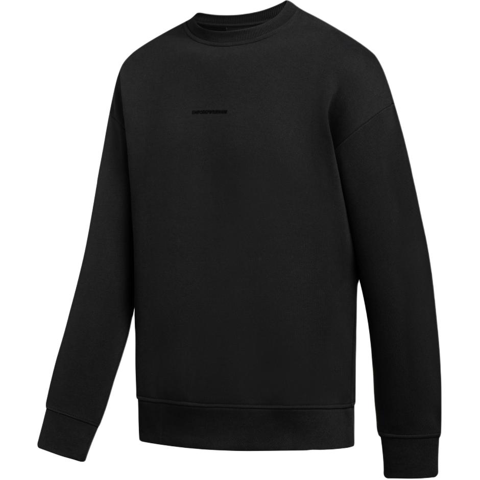 Emporio Armani FW24 Logo Print Crewneck Long Sleeve Sweatshirt Men Black 6D1M95-1JTAZ-0999 圖 4