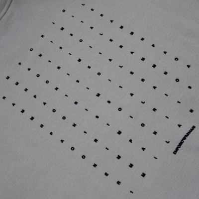 Emporio Armani FW24 灰色男士標誌印花長袖圓領衫。 6D1M95-1JTAZ-06K3 Details for Emporio Armani FW24 灰色男士標誌印花長袖圓領衫。 6D1M95-1JTAZ-06K3